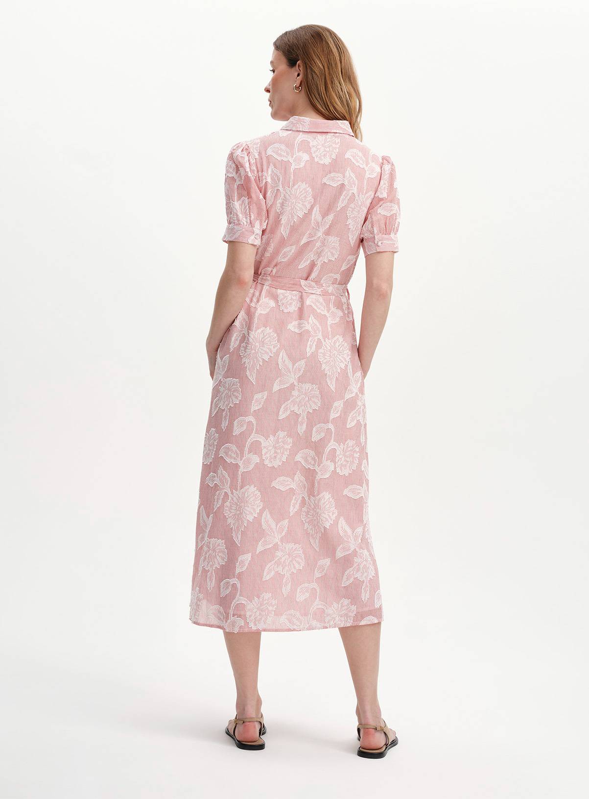 FINERY Mariah Floral Stripe Shirt Dress 14 - Image 6